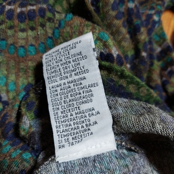 PULL IN 24HRS Shelby & Palmer Knit Blue Green Dress Size Medium - Picture 7 of 11